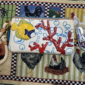 Coach wristlet from the bubble fish and coral series